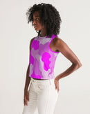 Pink Fusion Ladies Cropped Tank-5