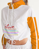 LOVE IS Ladies Cropped Windbreaker-4