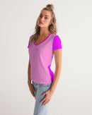 Pink Pink Ladies V-Neck Tee-4
