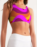 Bright Swirl Seamless Sports Bra-4