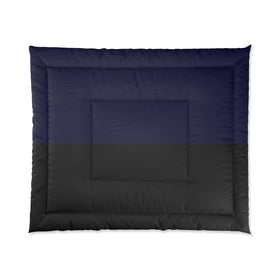 Cavalier Black and Blue Comforter