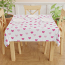 Pink Hearts Table Cloth-5