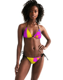 Cali Flower Ladies Triangle String Bikini-5