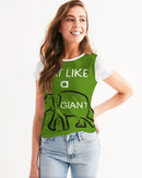 Eat Like a Giant Ladies Tee-1