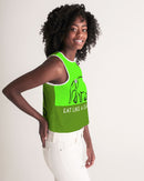 Eat Like A Giant Ladies  Cropped Tank-4