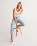 LOVE IS Ladies V-Neck Tee-8