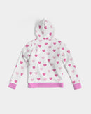 Pink Hearts Ladies Hoodie-8