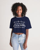 Unity and Freedom Ladies Lounge Cropped Tee-1