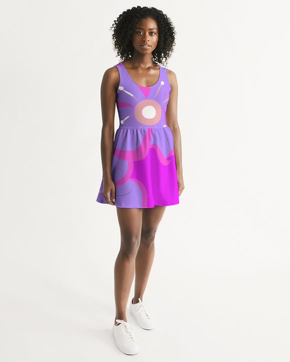 Passion Flower Ladies Scoop Neck Skater Dress