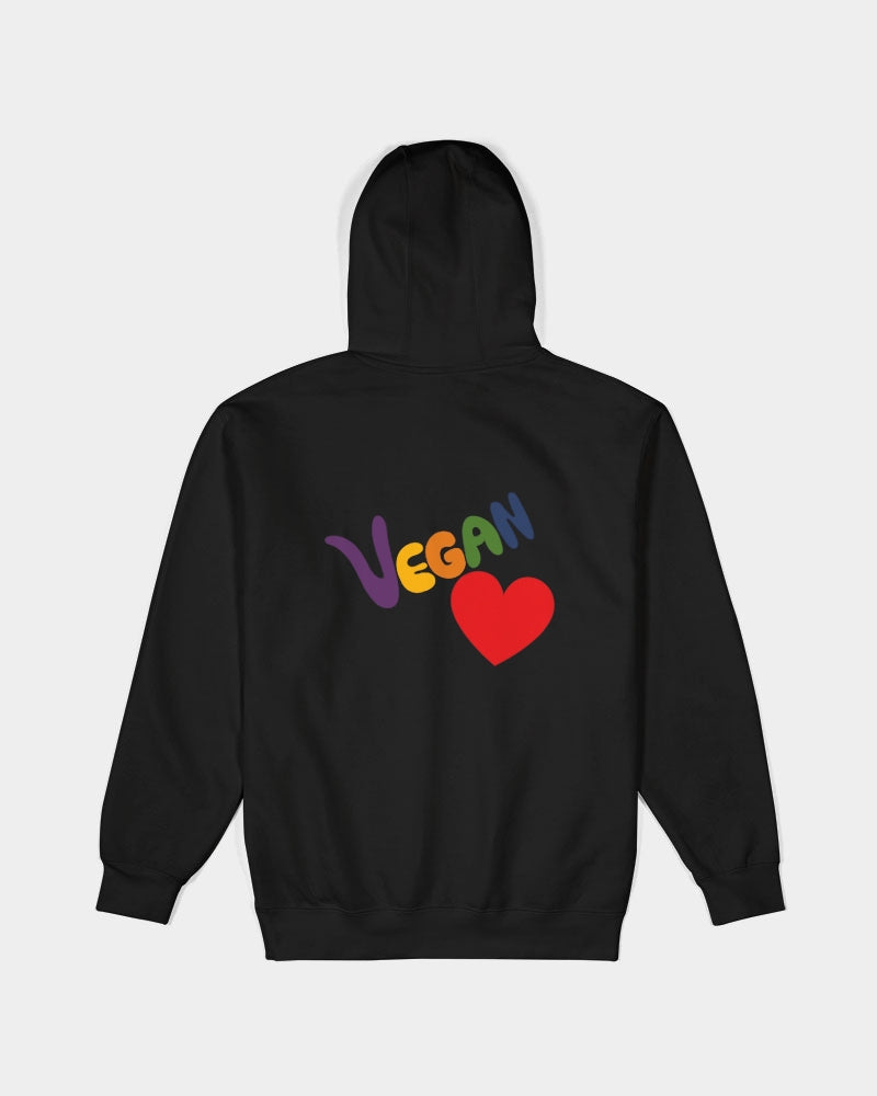 Vegan Heart Ladies Hoodie