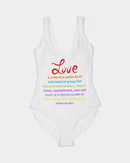 LOVE IS Ladies One-Piece Swimsuit-5