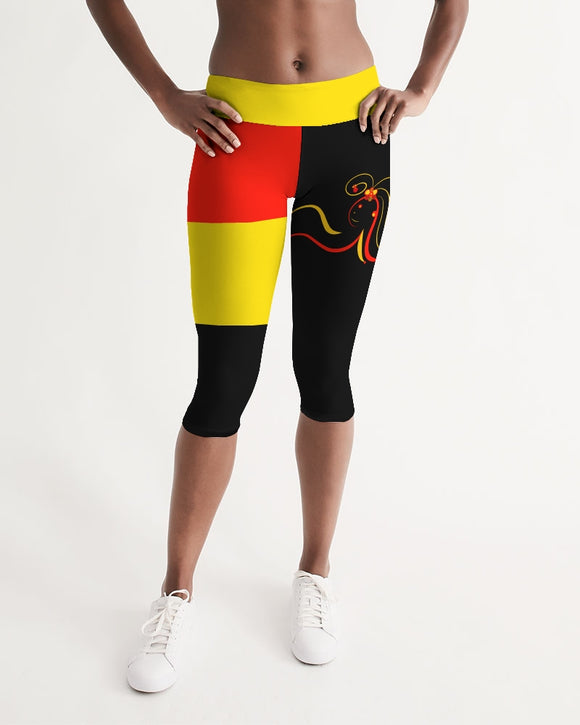 Don't Forget To Stretch Ladies Mid-Rise Capri