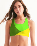 Lemon Lime Ladies Sports Bra-1