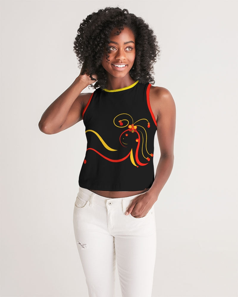 Don't Forget To Stretch Ladies Cropped Tank - 0