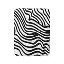 Zebra Print Sherpa Fleece Blanket-3