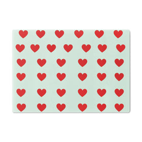 Valentine's Red Hearts Cutting Board