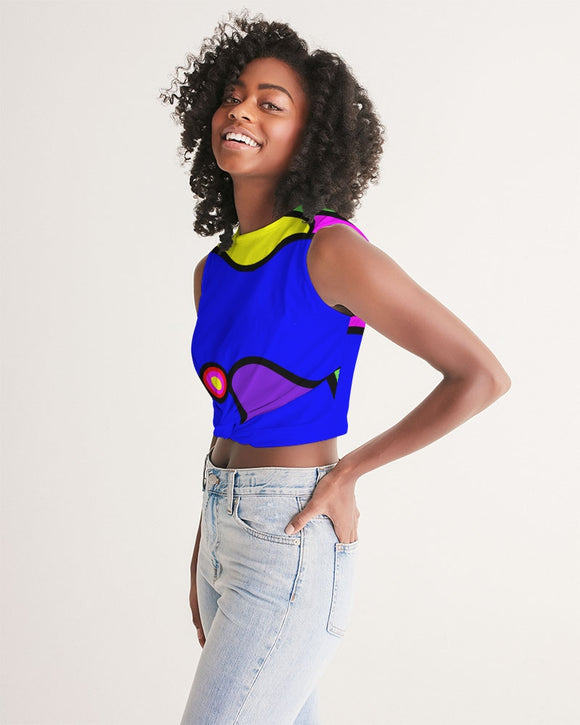 Tibetan Apple Ladies Twist-Front Tank