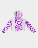 Love Flower Ladies Cropped Windbreaker-9