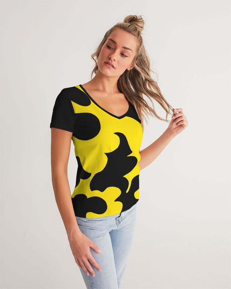 Bumble Bee Ladies V-Neck Tee - 0