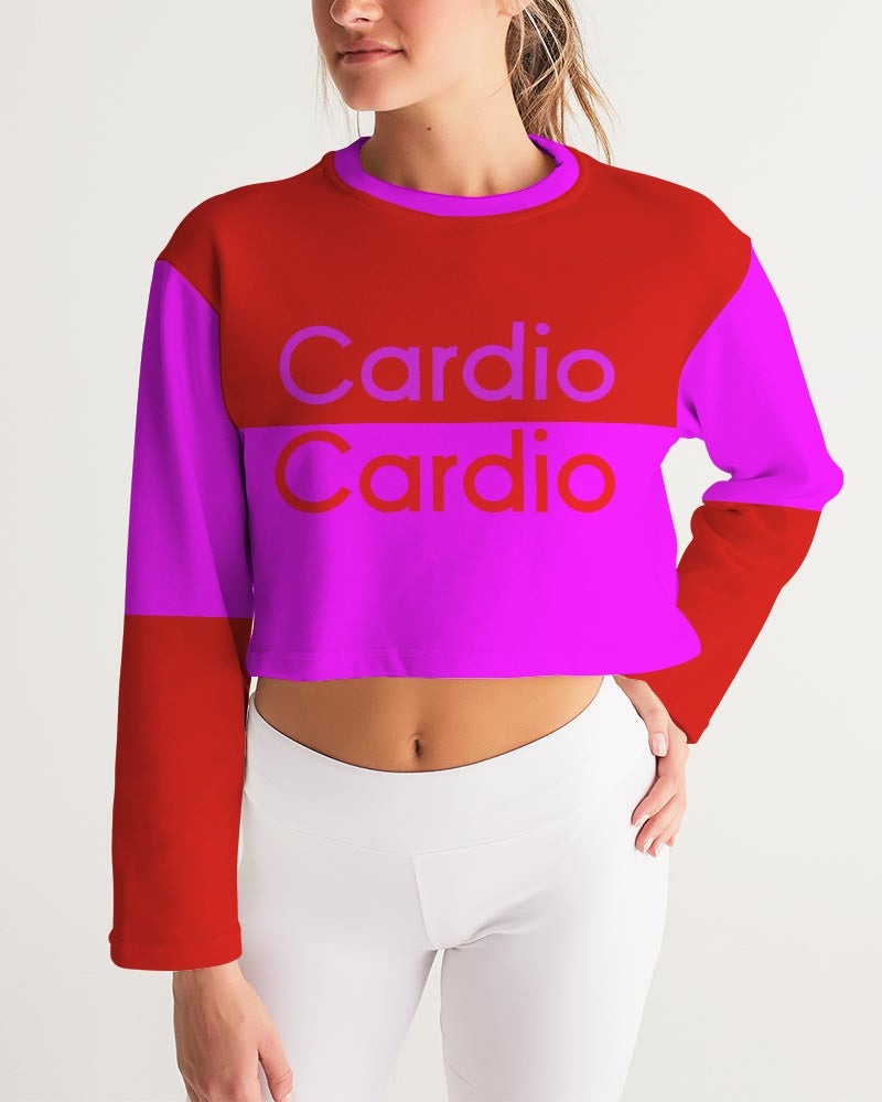 Cardio Hot Ladies Cropped Sweatshirt