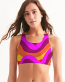 Bright Swirl Seamless Sports Bra-1