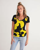 Bumble Bee Ladies V-Neck Tee-1