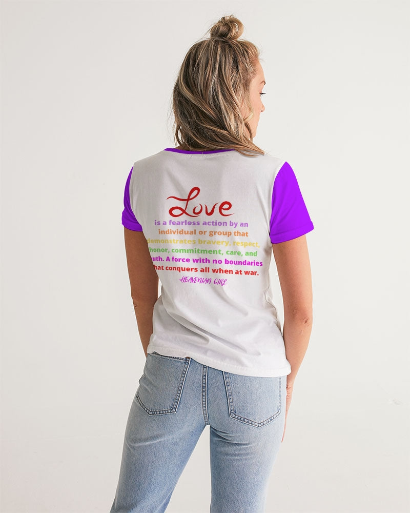 LOVE IS Ladies V-Neck Tee