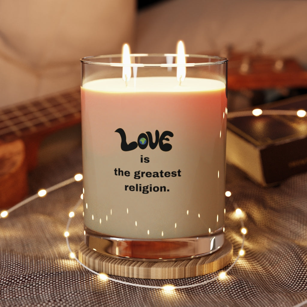 Love Is The Greatest Religion Scented Candle, 11oz - 0