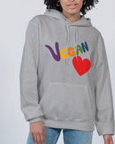 Vegan Heart Ladies Hoodie | Champion-3