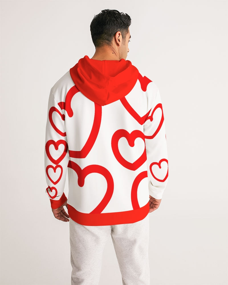 V-DAY Red Hearts Men's Hoodie - 0