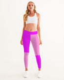 Pink Pink Ladies Yoga Pants-4