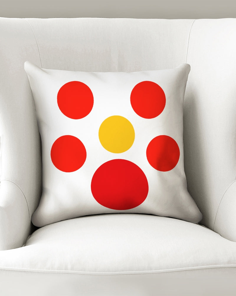 Hot Sun Dots 16x16 Throw Pillow Case