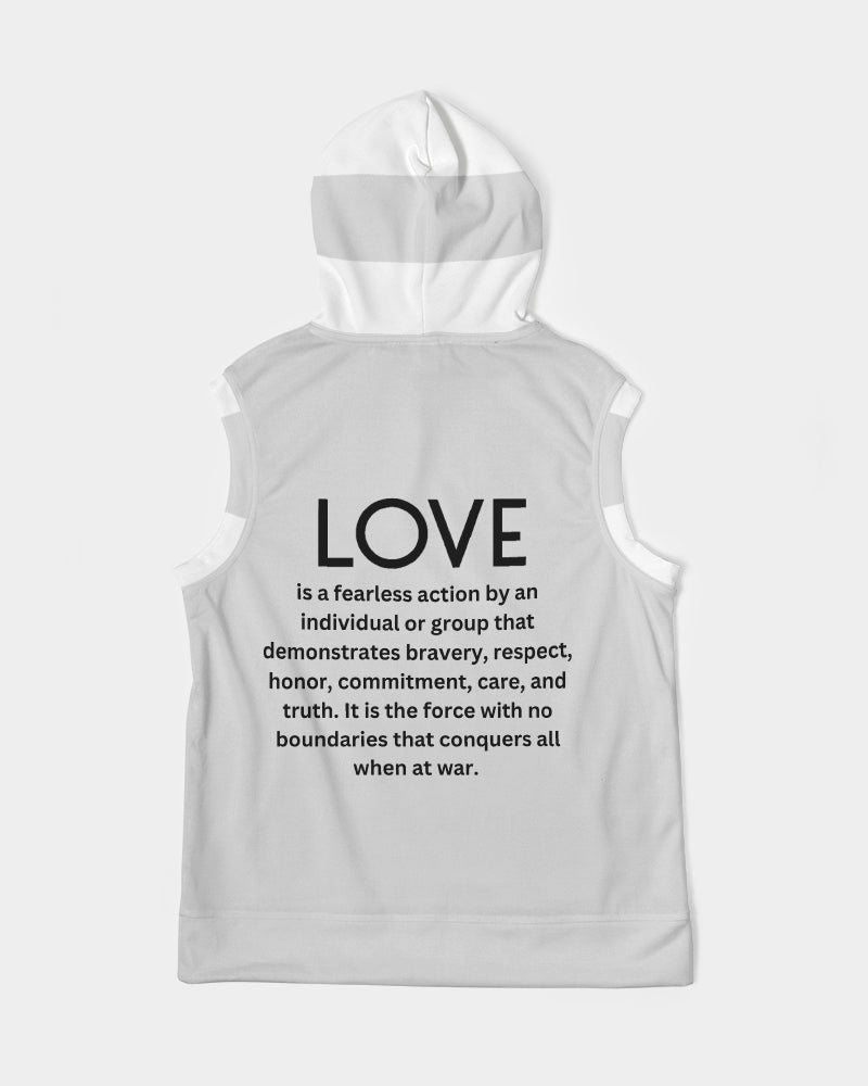 LOVE IS Men's Sleeveless Hoodie