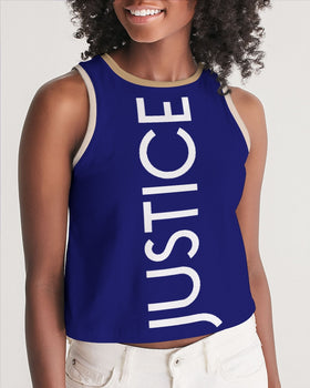 Freedom and Justice Ladies Cropped Tank