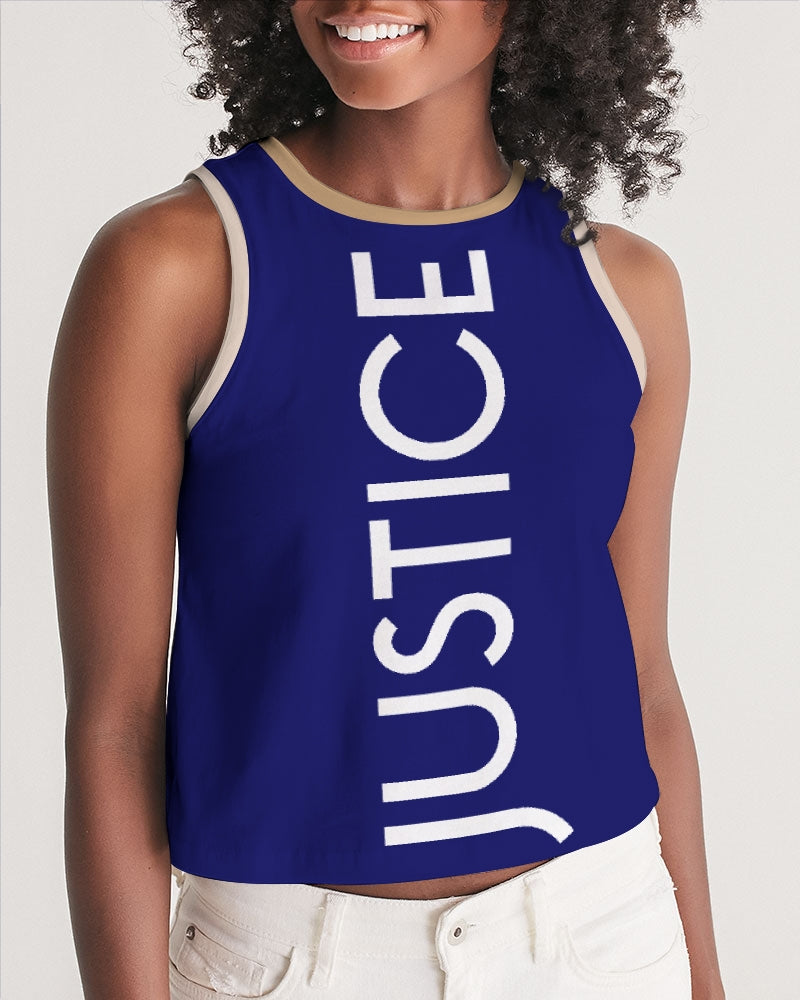 Freedom and Justice Ladies Cropped Tank