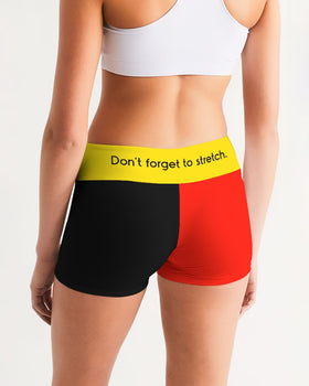 Don't Forget To Stretch Ladies Mid-Rise Yoga Shorts - 0