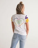 Vegan Heart Ladies V-Neck Tee-2