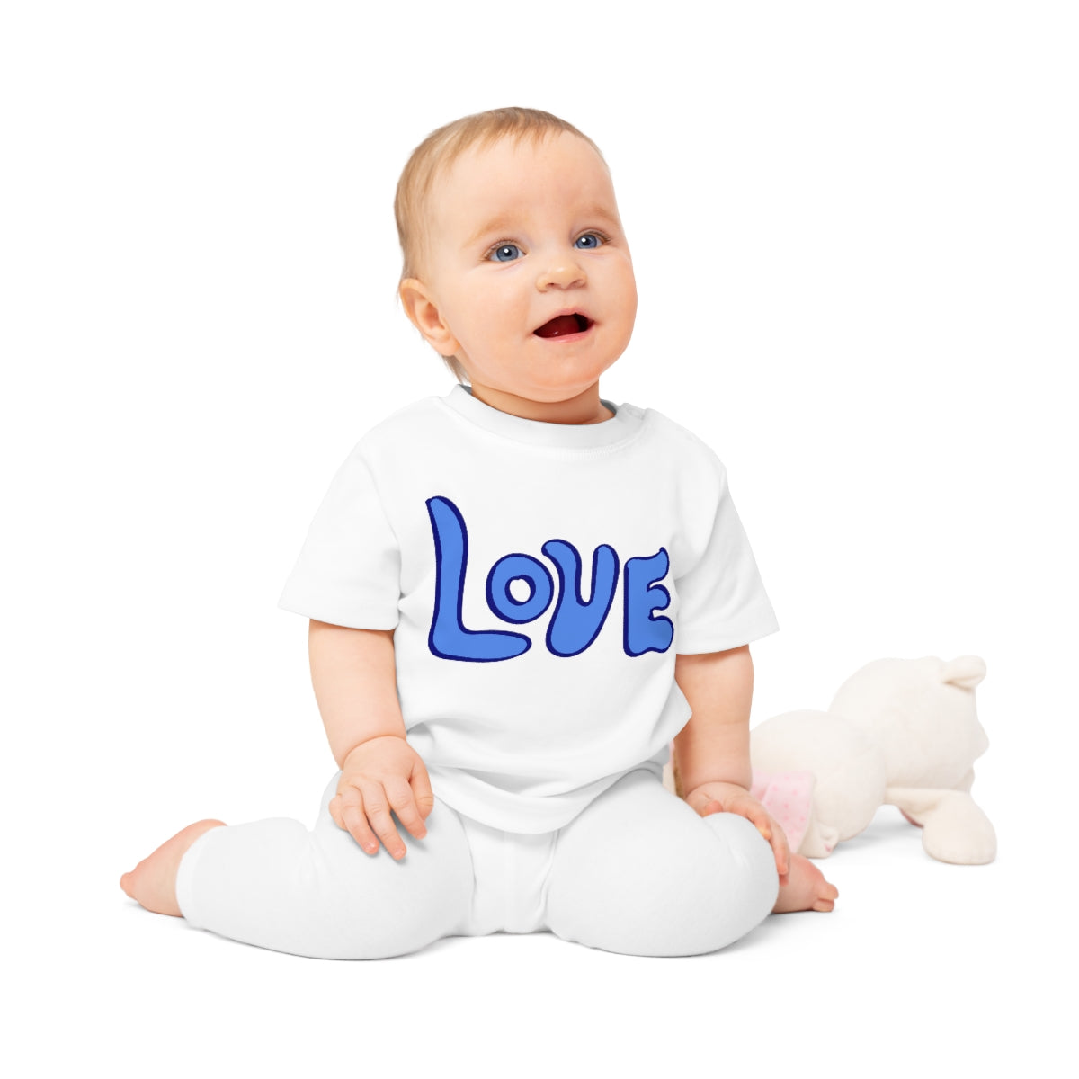 Blue LOVE Baby T-Shirt