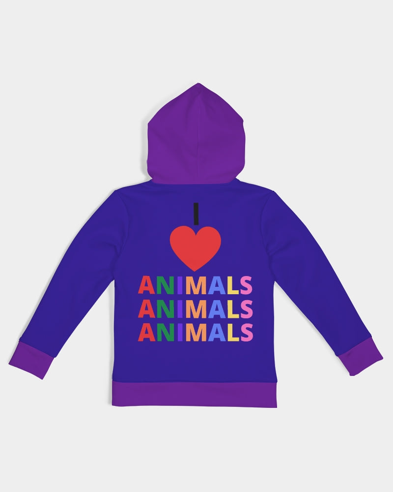 I LOVE ANIMALS Boys Hoodie - 0