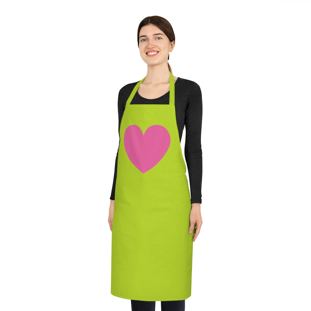 Pink Hearts 100% Cotton Apron