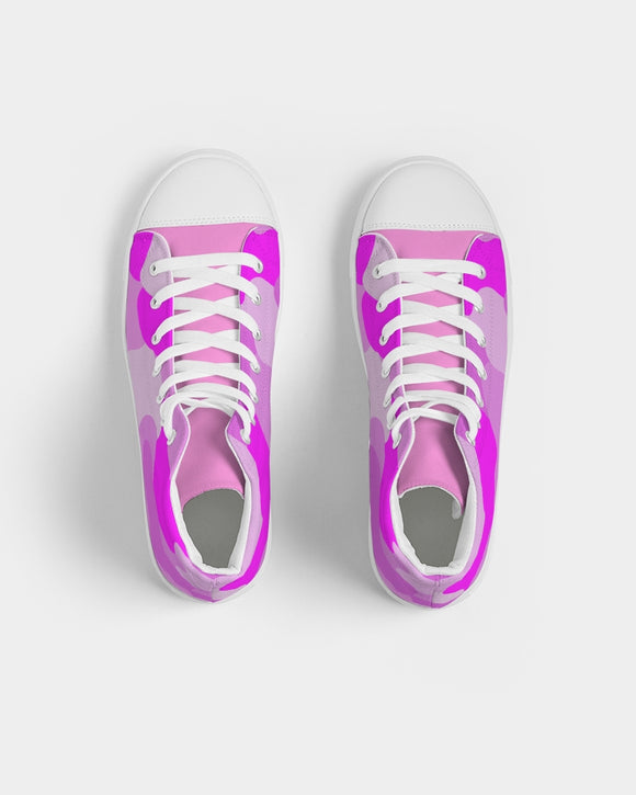 Pink Fusion Ladies Hightop Canvas Shoe