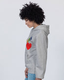 Vegan Heart Ladies Hoodie | Champion-7