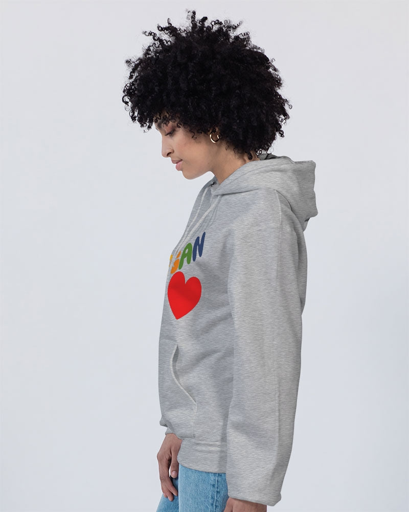 Vegan Heart Ladies Hoodie | Champion