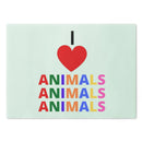 I LOVE ANIMALS Cutting Board-3