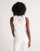 Vegan Heart Ladies Cropped Tank-5
