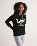 Love Is The Greatest Religion Ladies Hoodie (QR CODE ON BACK FOR BRAND SUPPORTERS)-3