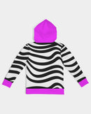 Zebra Hot Pink Girls Hoodie-2