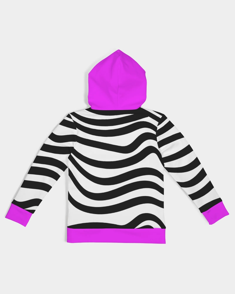 Zebra Hot Pink Girls Hoodie