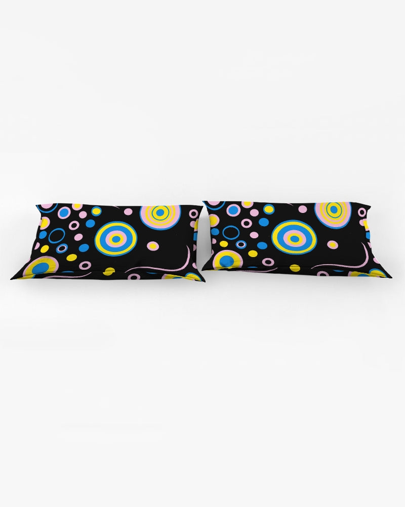 Cutey Pastel Black King Pillow Case