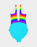 Rainbowbrite Aqua Ladies One-Piece Swimsuit-6